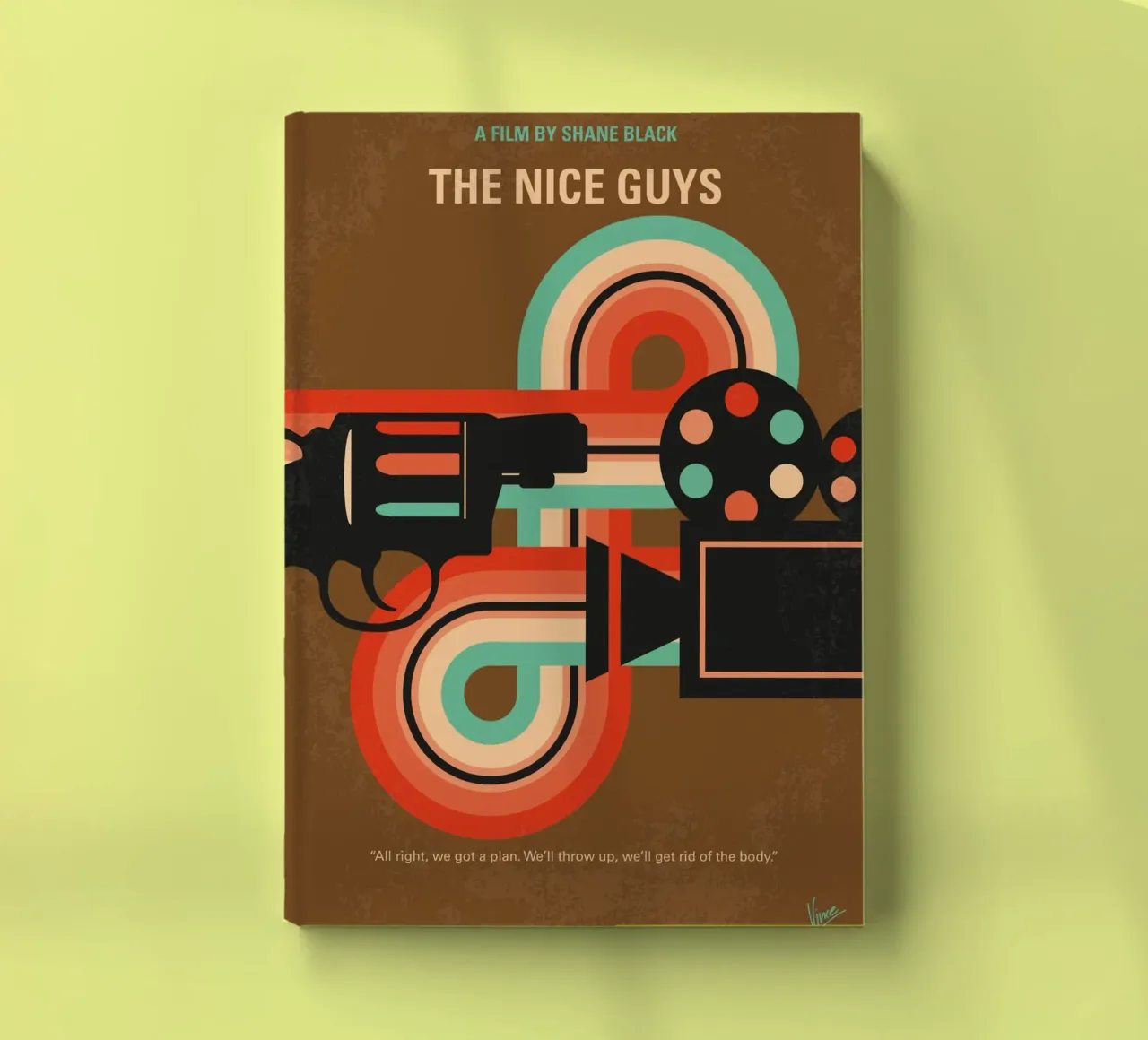 No1180 My The Nice Guys minimal movie poster notebook by Chungkong