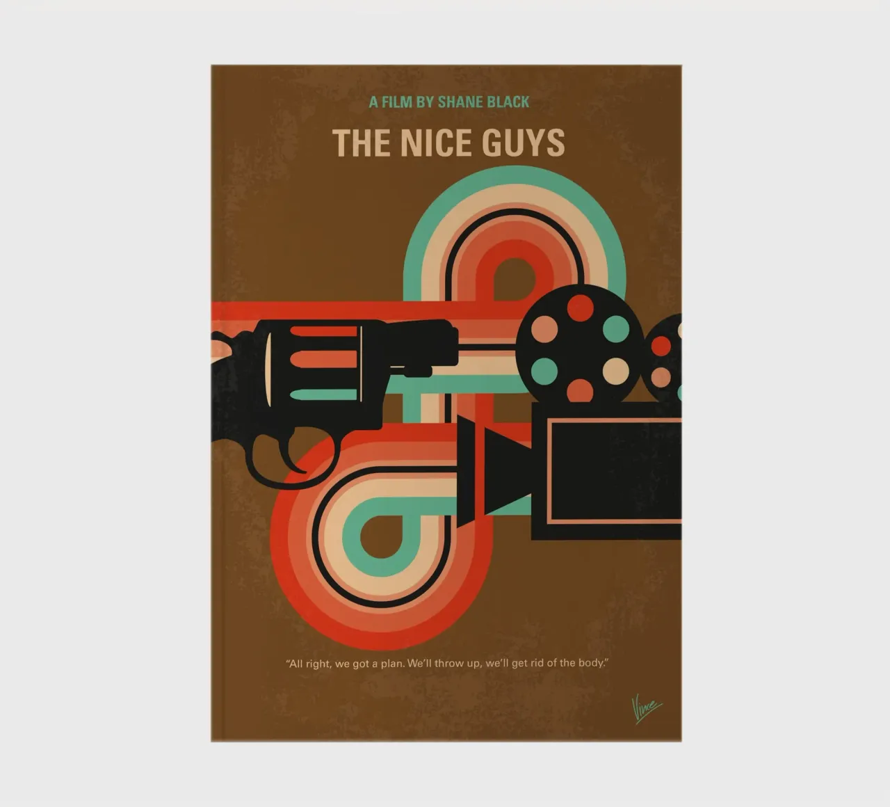No1180 My The Nice Guys minimal movie poster notebook by Chungkong