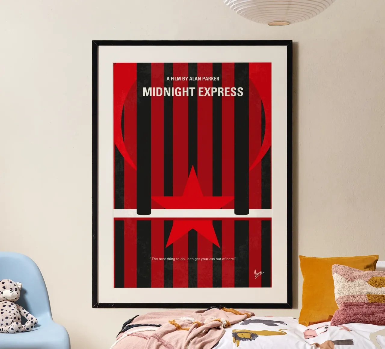 No1181 My Midnight Express minimal movie poster poster con telaio in legno da Chungkong