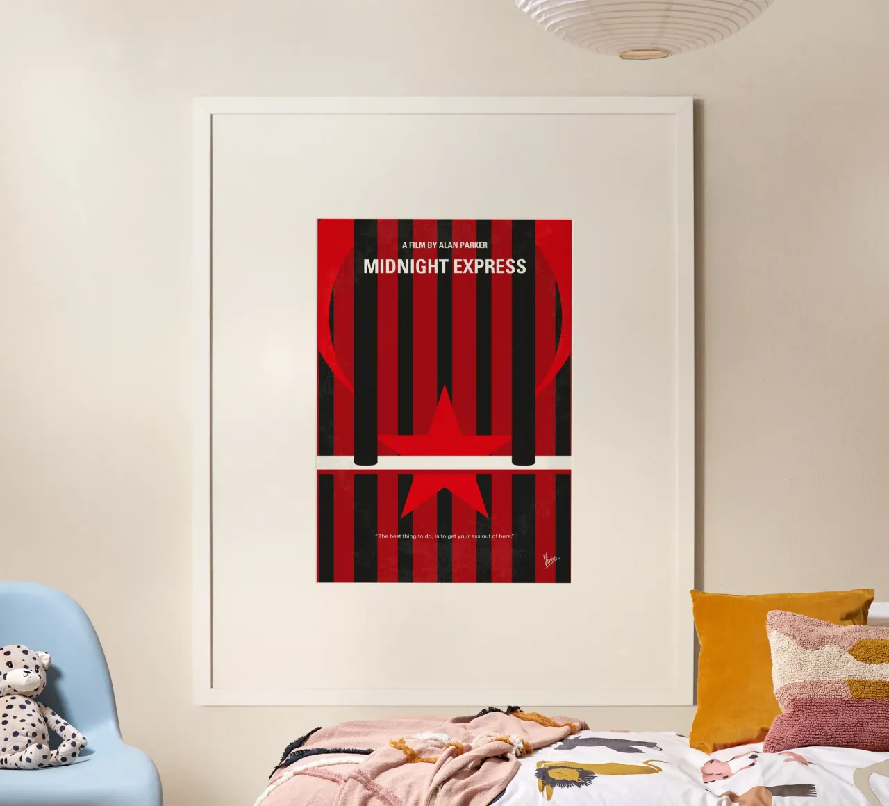 No1181 My Midnight Express minimal movie poster poster con telaio in legno da Chungkong