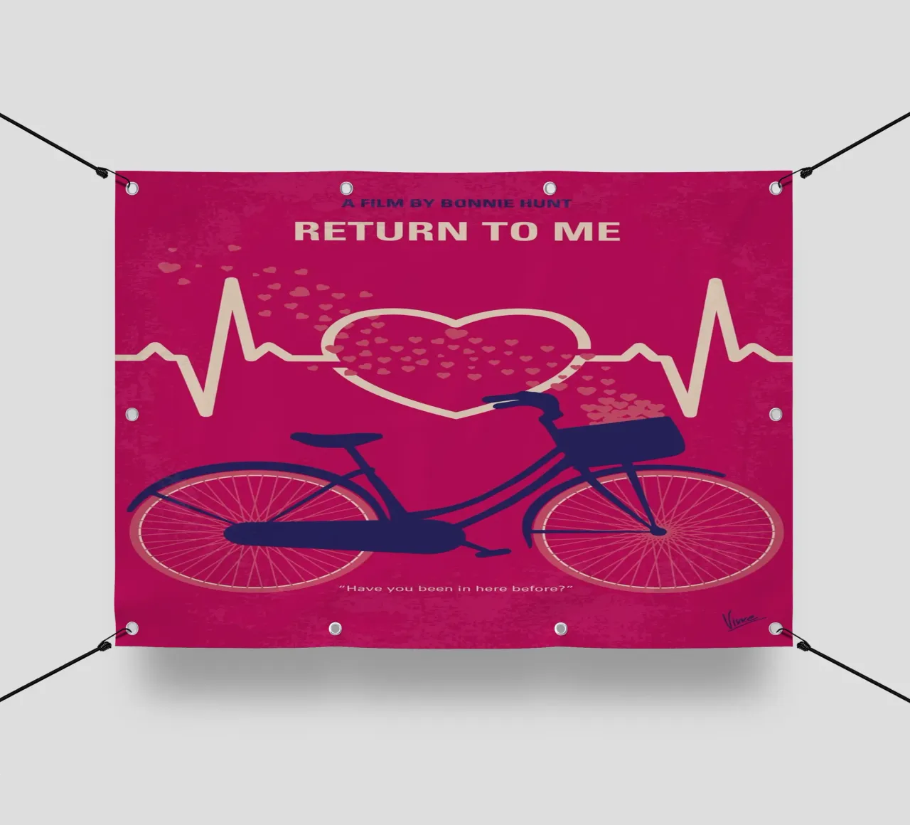 No1182 My Return to Me minimal movie poster telo in pvc da Chungkong