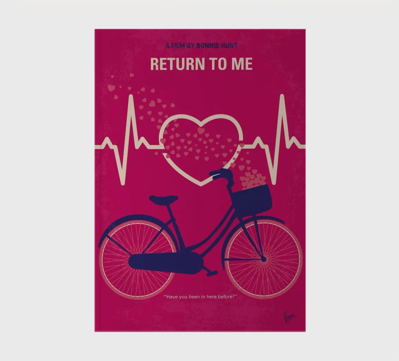 No1182 My Return to Me minimal movie poster notebook by Chungkong