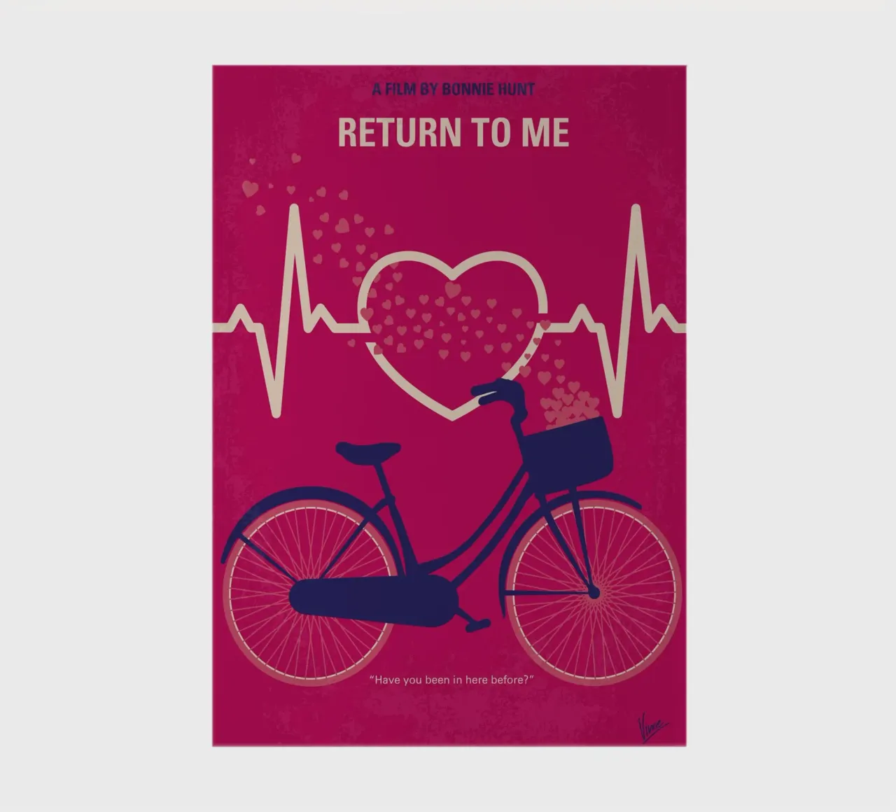 No1182 My Return to Me minimal movie poster notebook by Chungkong