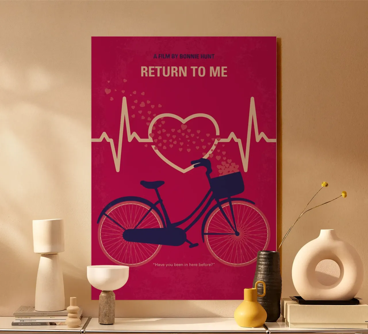 No1182 My Return to Me minimal movie poster plexiglass da Chungkong