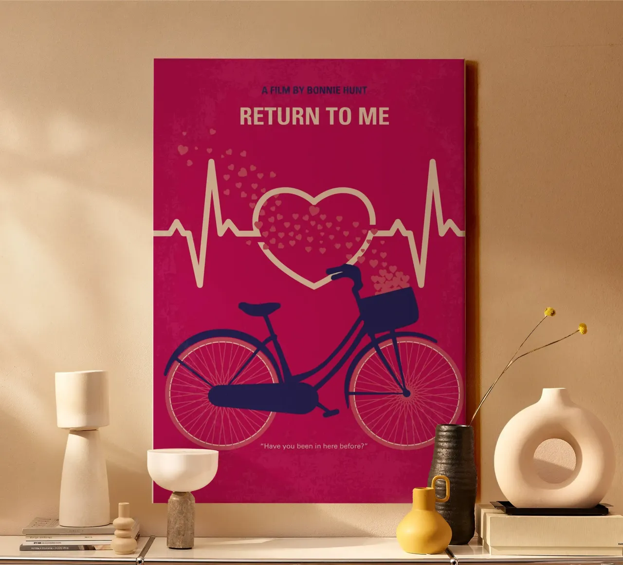 No1182 My Return to Me minimal movie poster tela con Cornice a cassetta da Chungkong