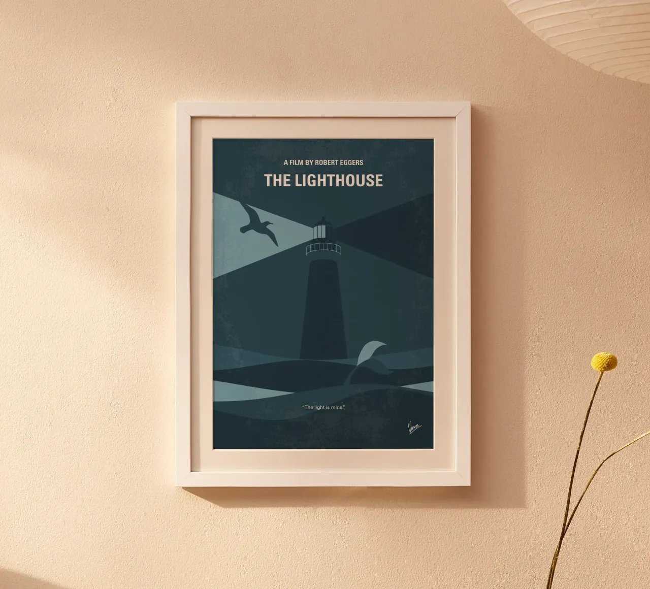 No1183 My The Lighthouse minimal movie poster hahnemühle by Chungkong