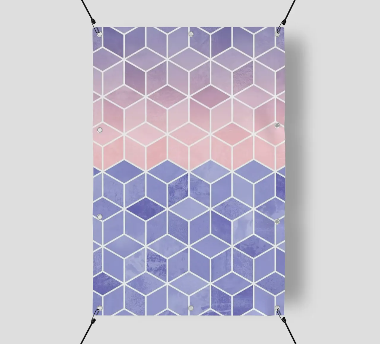Rose Quartz and Serenity Cubes telo in pvc da Elisabeth Fredriksson