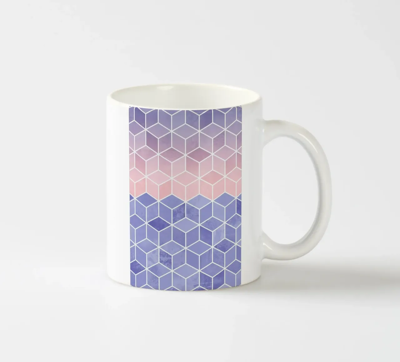 Rose Quartz and Serenity Cubes Keramik Tasse von Elisabeth Fredriksson