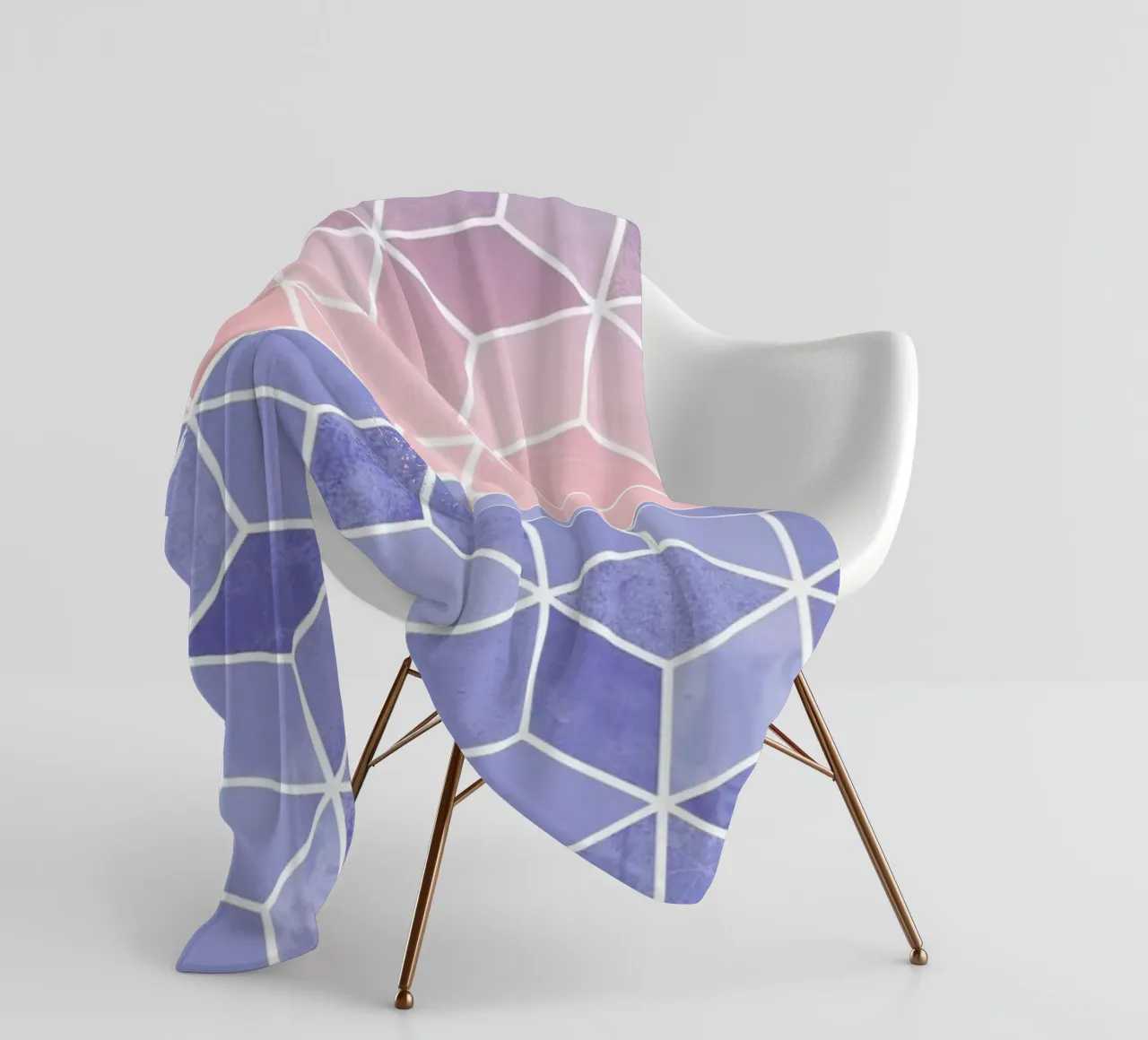 Rose Quartz and Serenity Cubes coperta in pile da Elisabeth Fredriksson