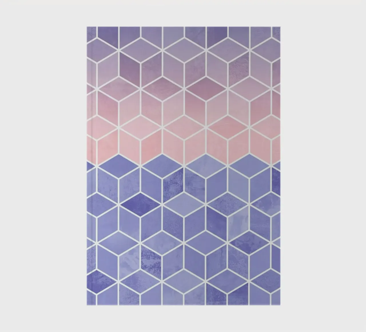 Rose Quartz and Serenity Cubes notebook by Elisabeth Fredriksson
