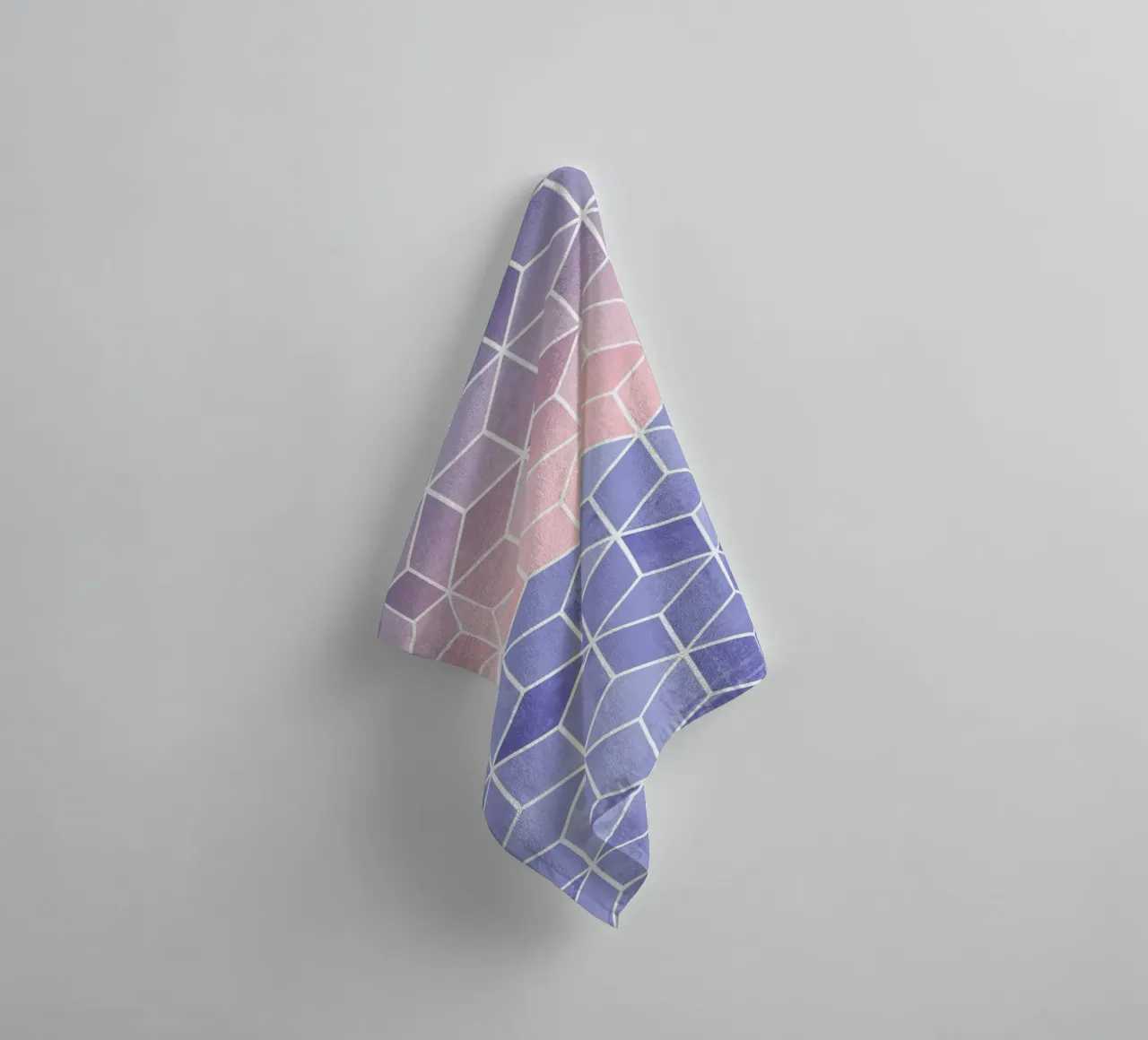 Rose Quartz and Serenity Cubes asciugamano da bagno da Elisabeth Fredriksson
