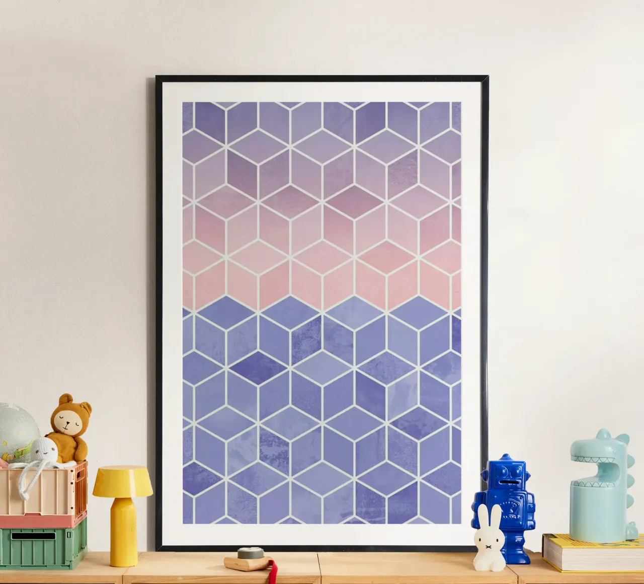 Rose Quartz and Serenity Cubes carta hahnemühle da Elisabeth Fredriksson