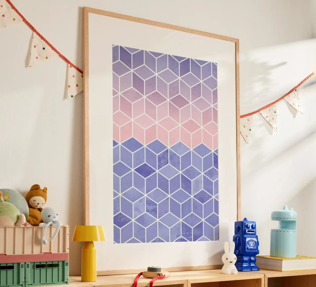 Rose Quartz and Serenity Cubes carta hahnemühle da Elisabeth Fredriksson