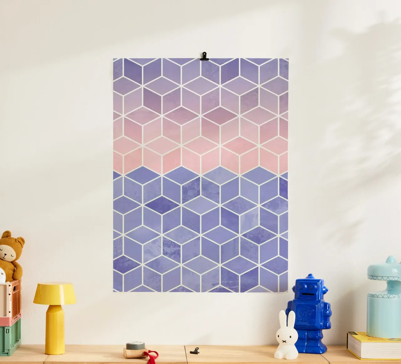 Rose Quartz and Serenity Cubes carta hahnemühle da Elisabeth Fredriksson