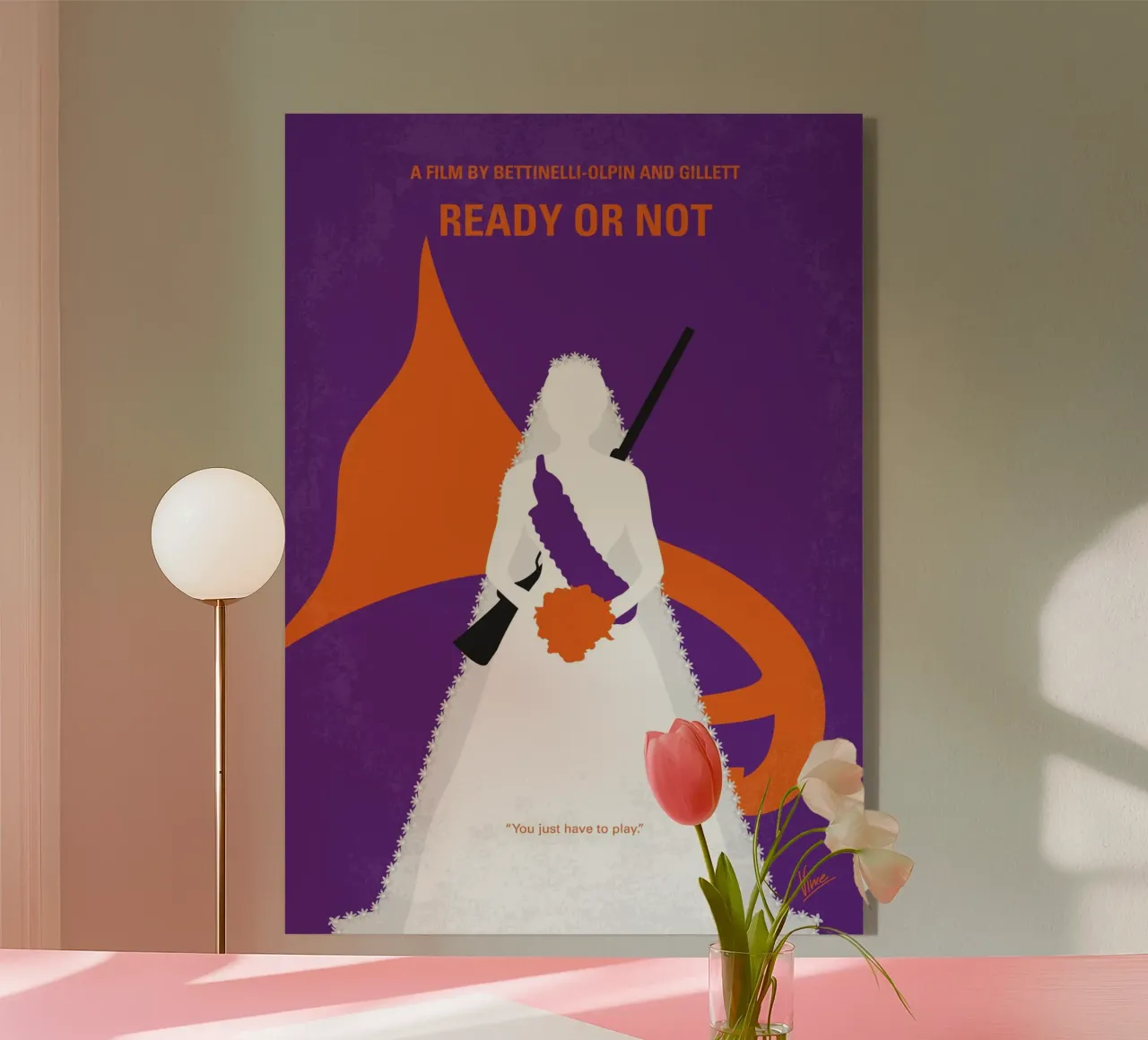 No1185 My Ready or Not minimal movie poster plexiglass da Chungkong