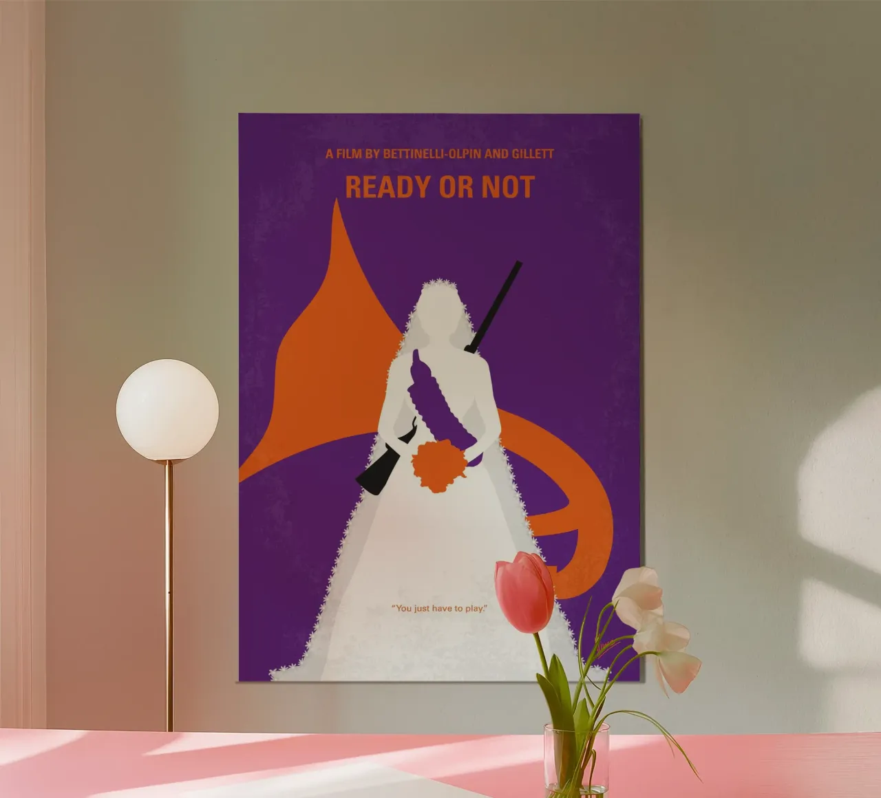 No1185 My Ready or Not minimal movie poster carta hahnemühle da Chungkong
