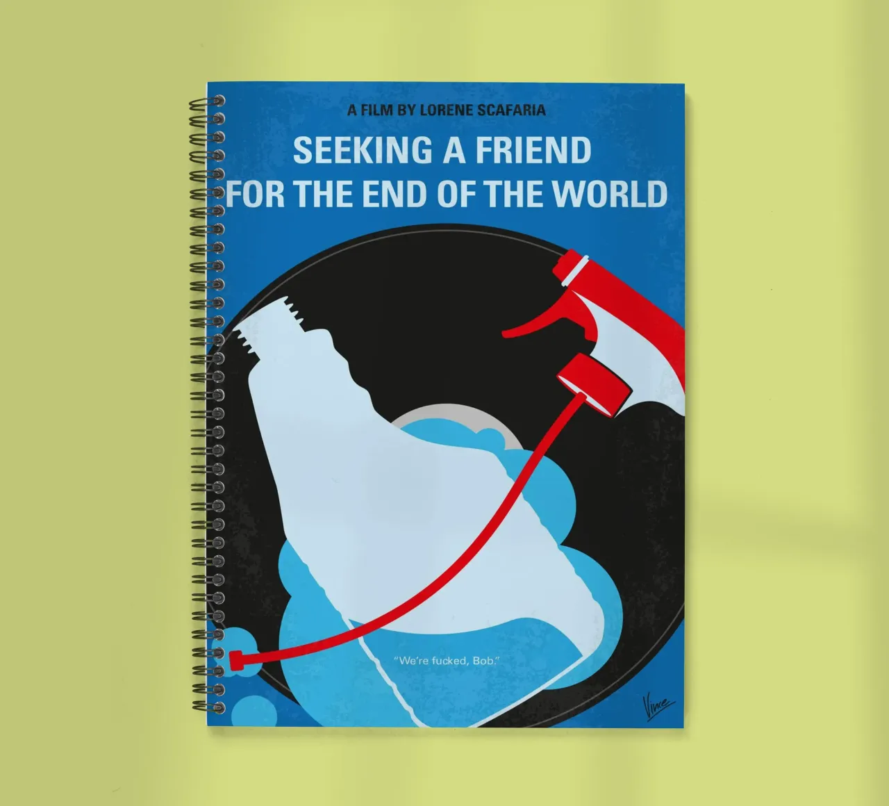 No1186 My Seeking a Friend For the End of the World minimal diario ad anelli da Chungkong