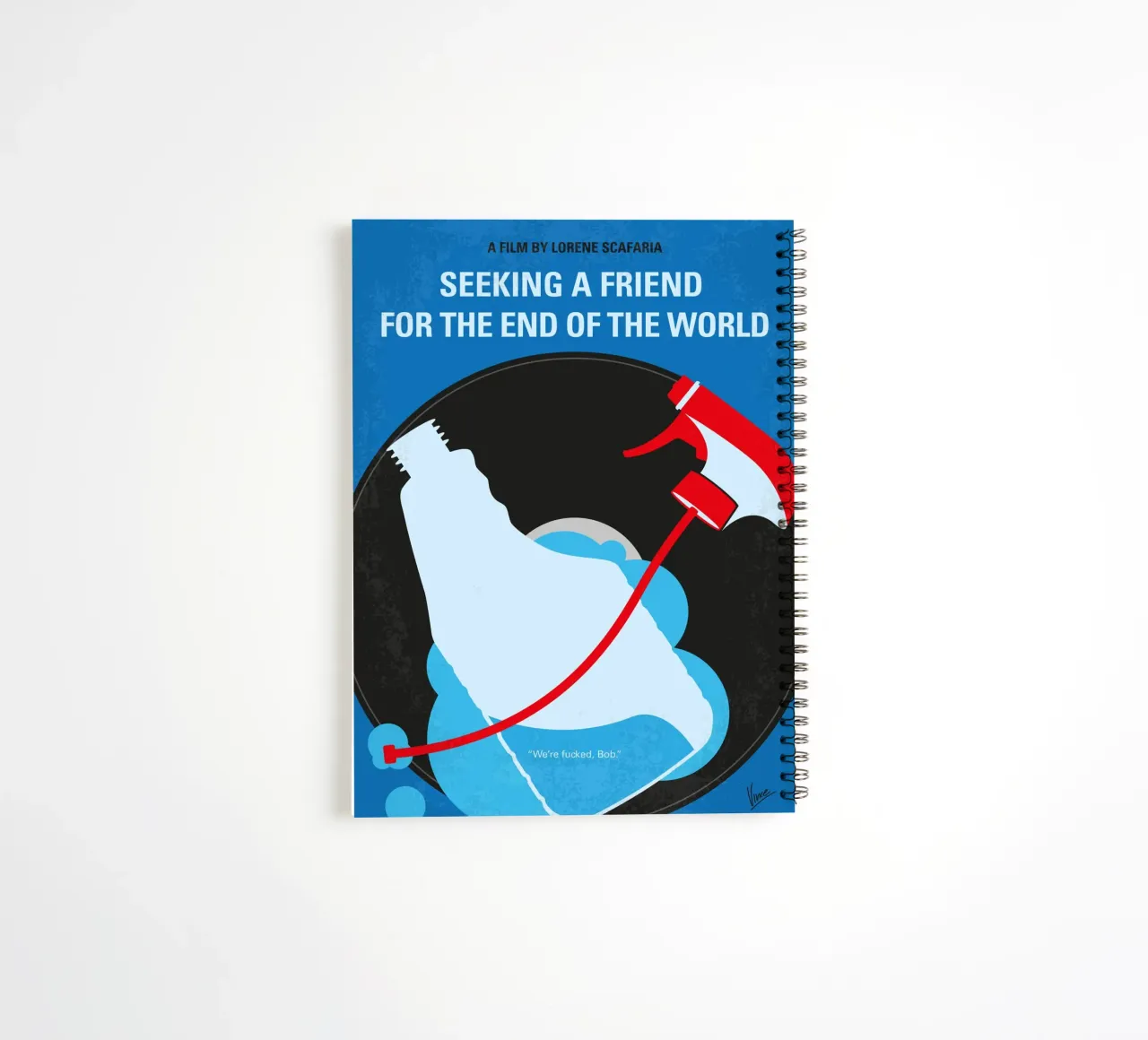 No1186 My Seeking a Friend For the End of the World minimal diario ad anelli da Chungkong