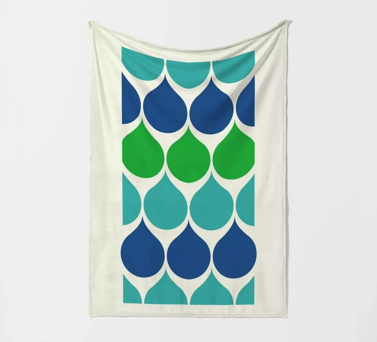 Raindrops Fleecedecke von Bo Lundberg