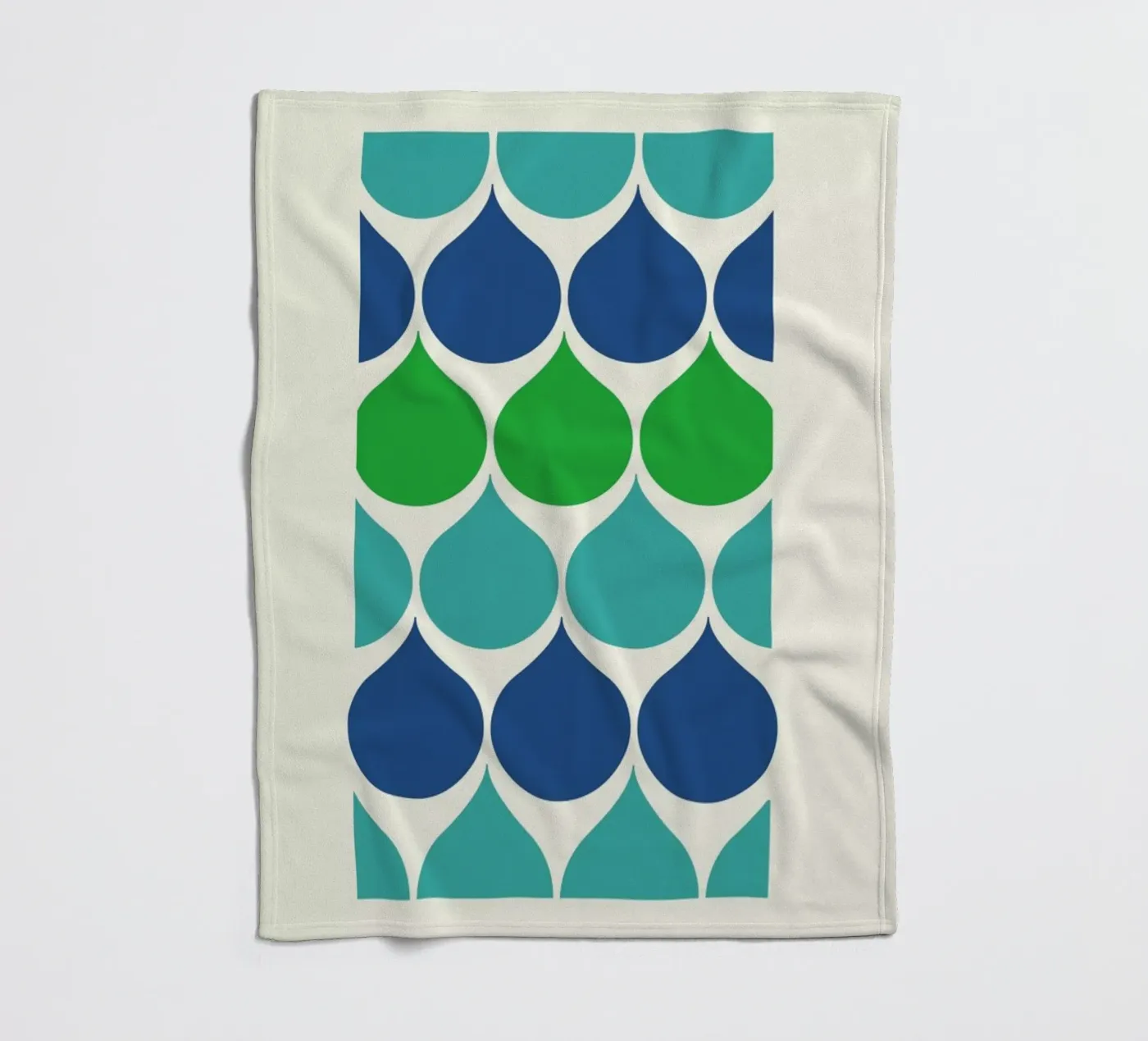 Raindrops Fleecedecke von Bo Lundberg