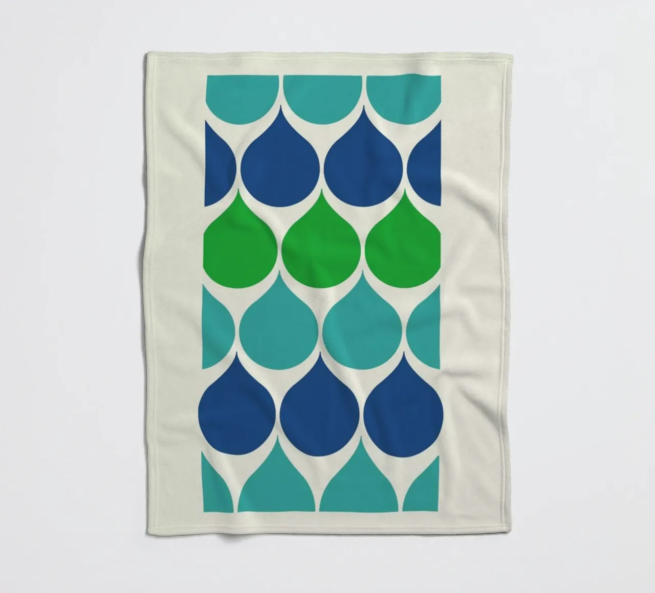 Raindrops Fleecedecke von Bo Lundberg