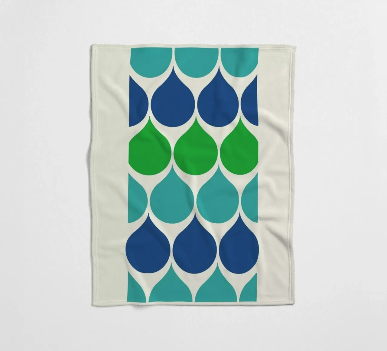 Raindrops Fleecedecke von Bo Lundberg