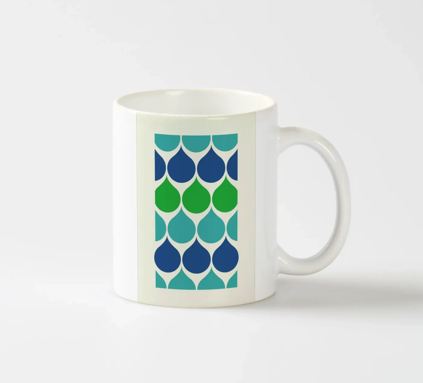 Raindrops ceramic mug by Bo Lundberg
