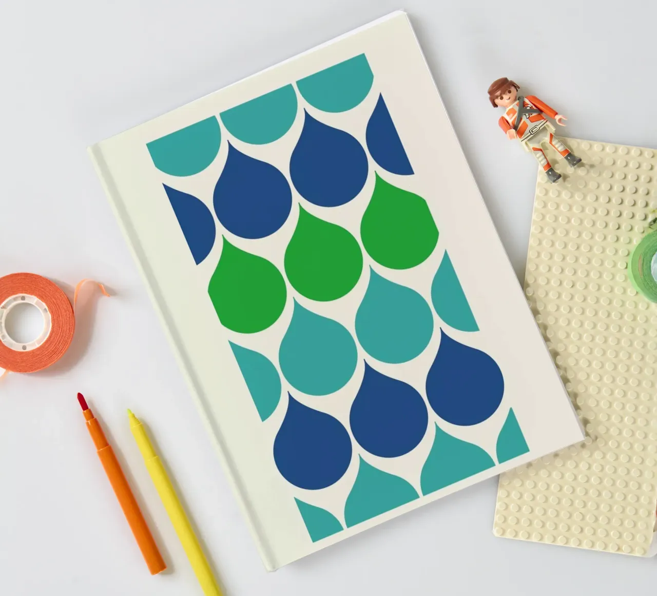 Raindrops notebook by Bo Lundberg