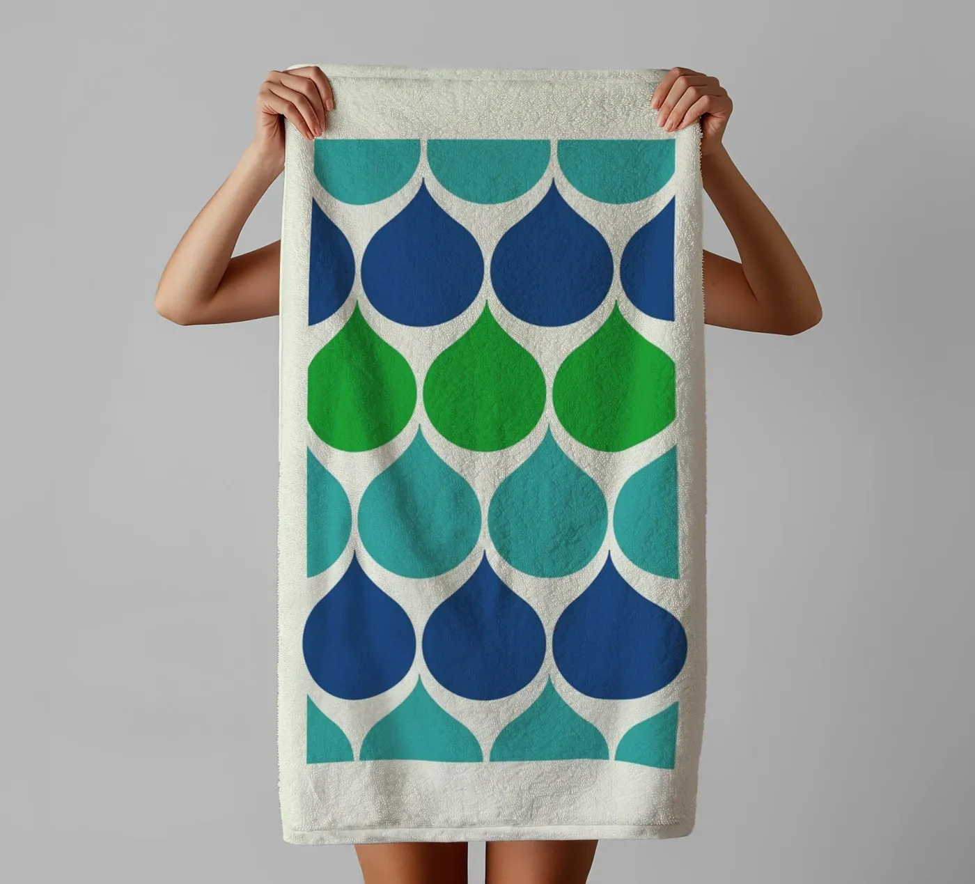 Raindrops badhanddoek van Bo Lundberg