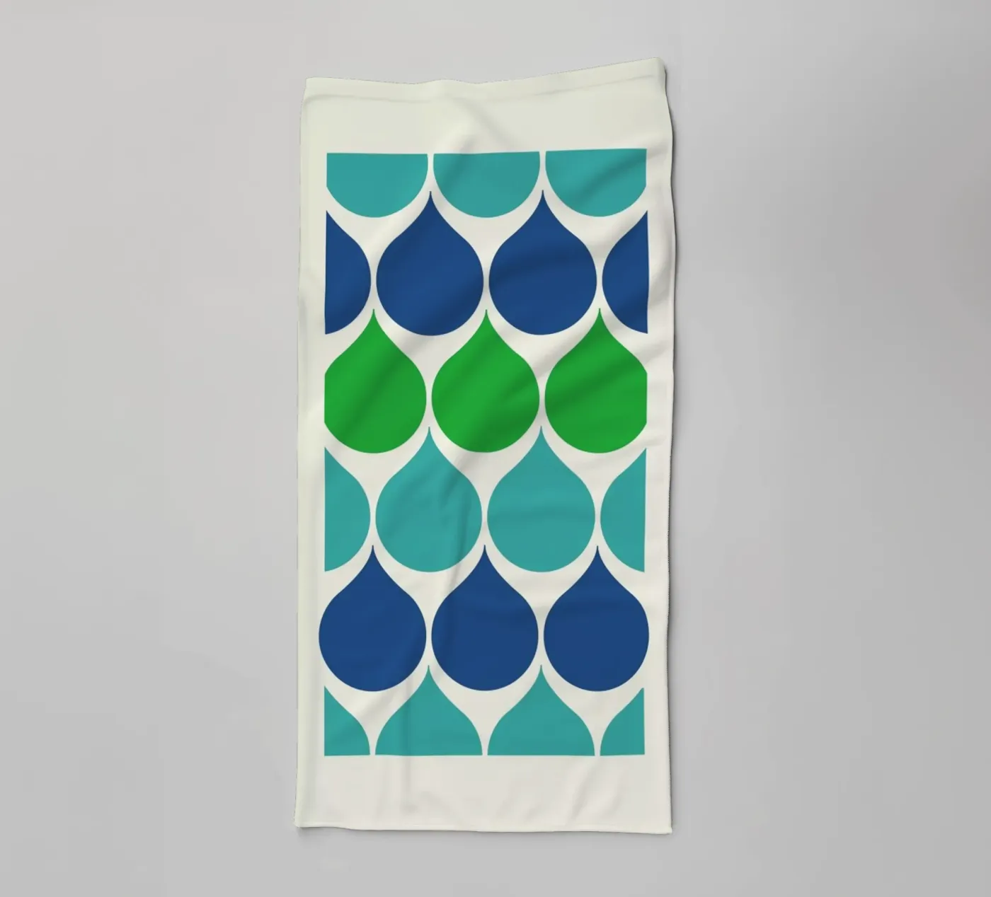 Raindrops towel by Bo Lundberg