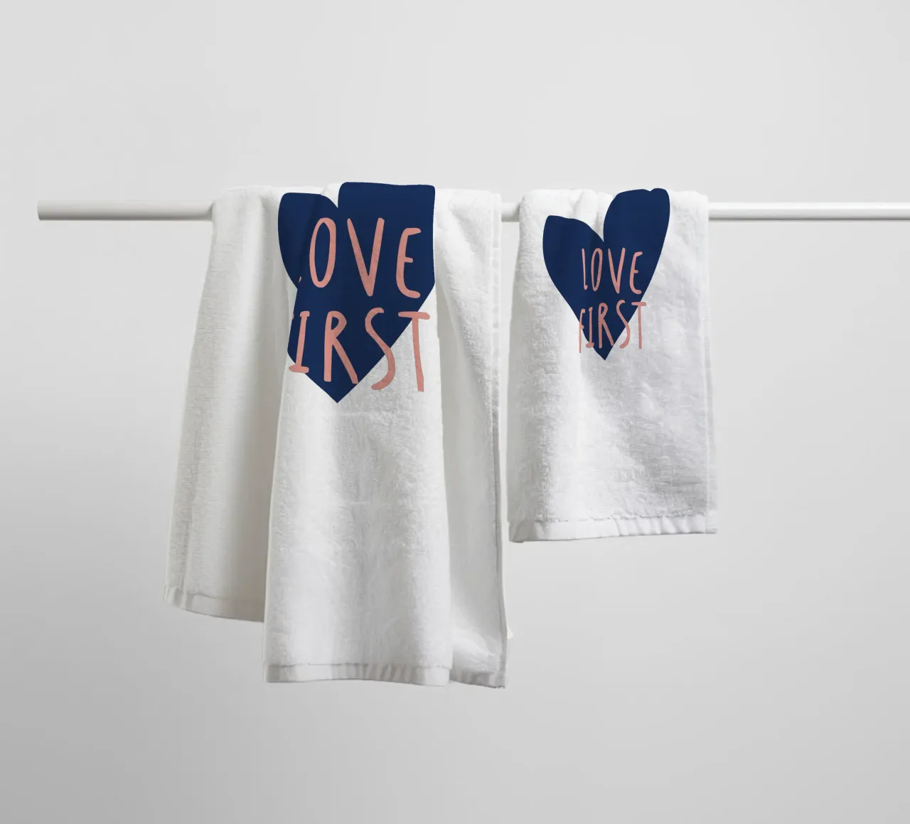 Love fist towel by Constanze Art Direction