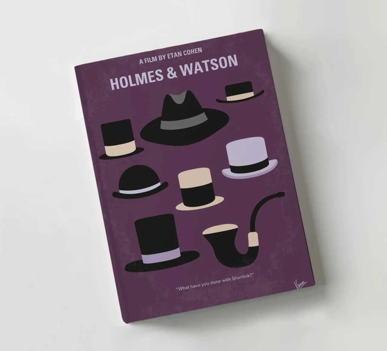 No1192 My Holmes and Watson minimal movie poster notebook by Chungkong