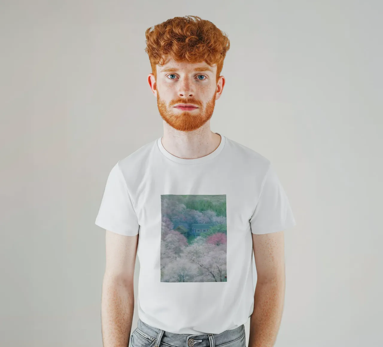 Foresta di primavera t-shirt da Noji-Mikiko