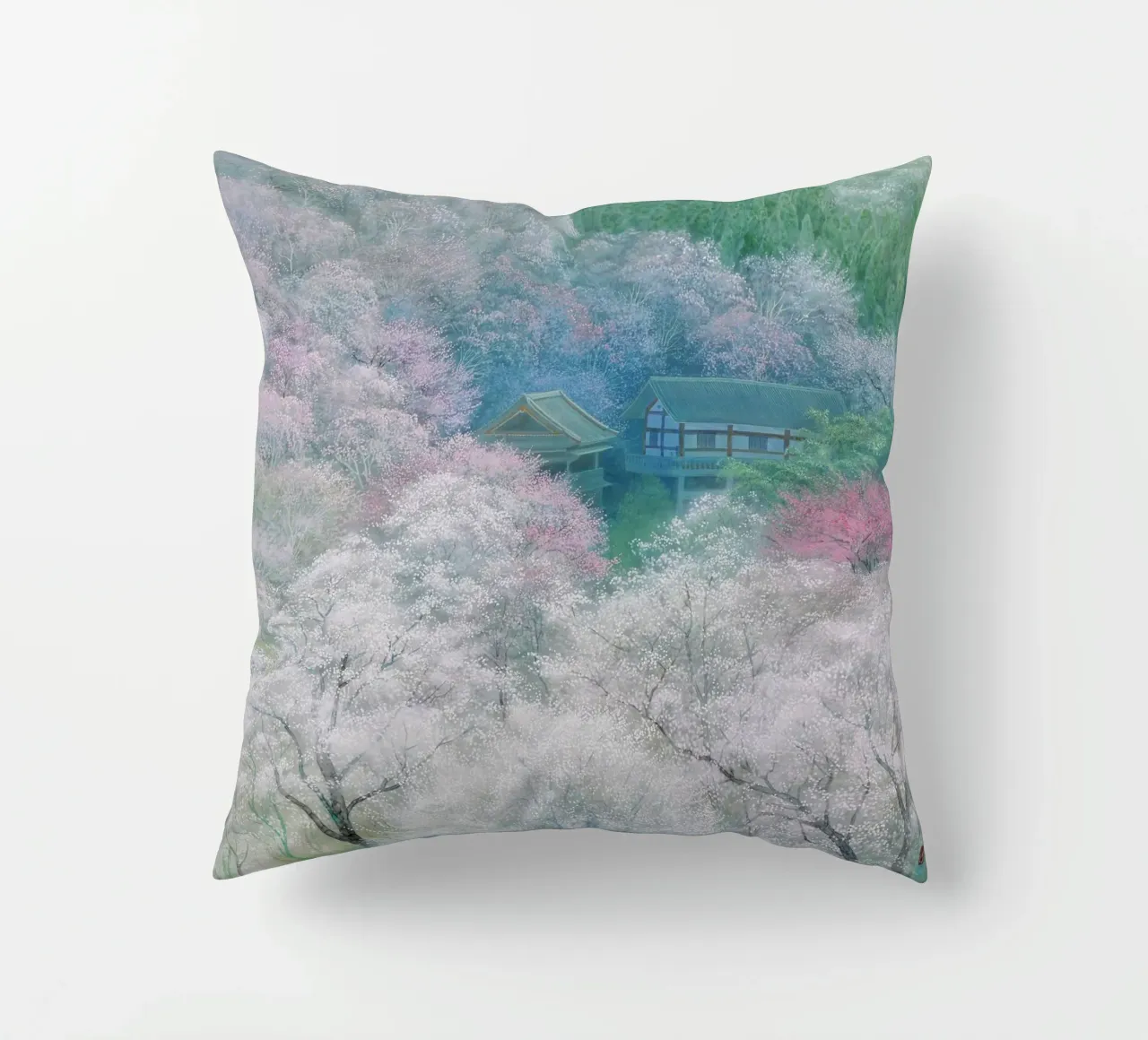 Foresta di primavera cuscino da Noji-Mikiko