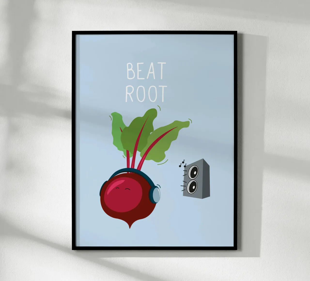 Beat Root – Rote Bete poster with plastic frame by Constanze Art Direction