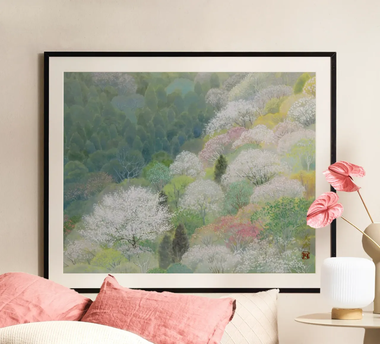 Fiori di ciliegio selvatico carta hahnemühle da Noji-Mikiko