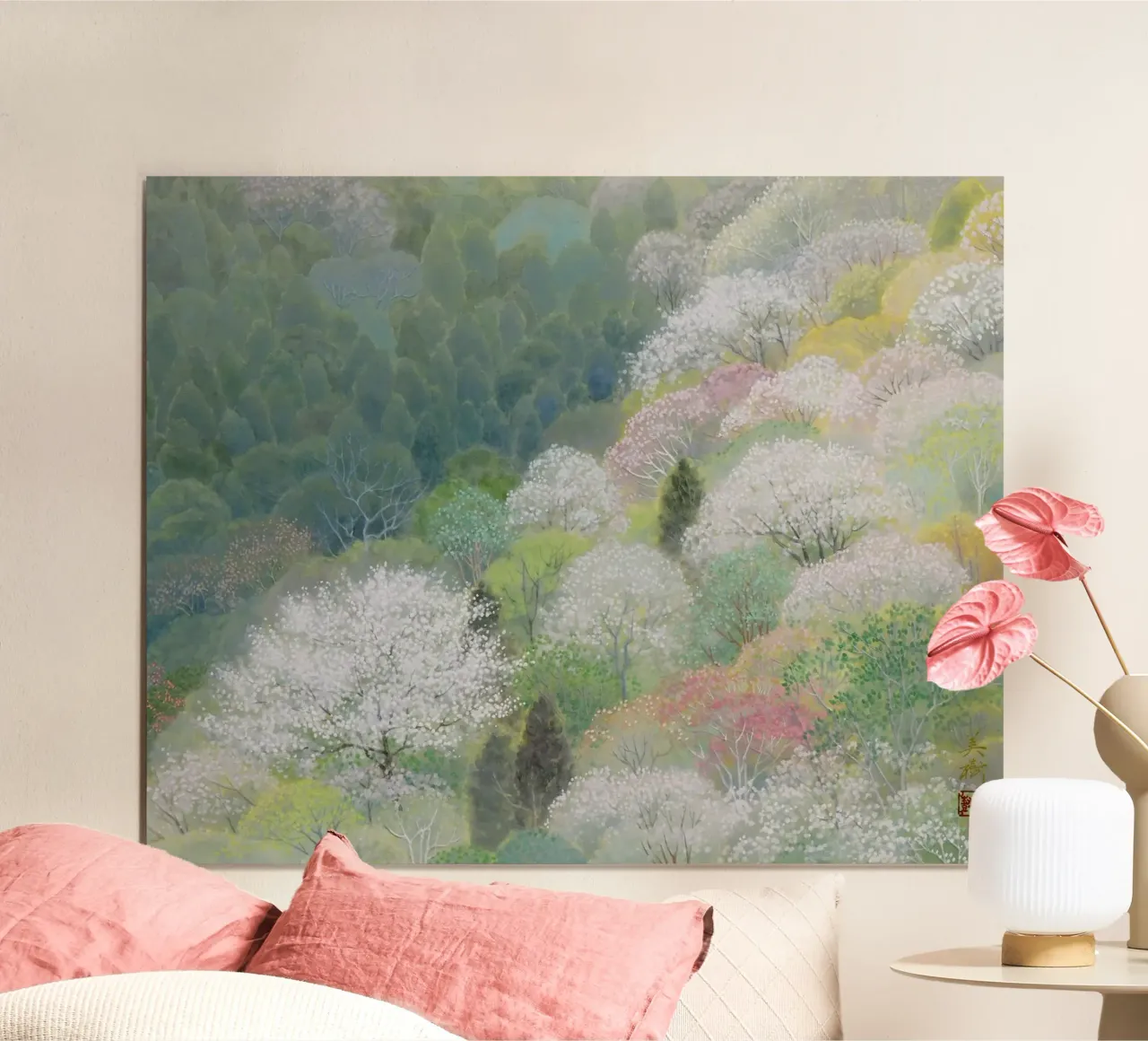 Fiori di ciliegio selvatico carta hahnemühle da Noji-Mikiko