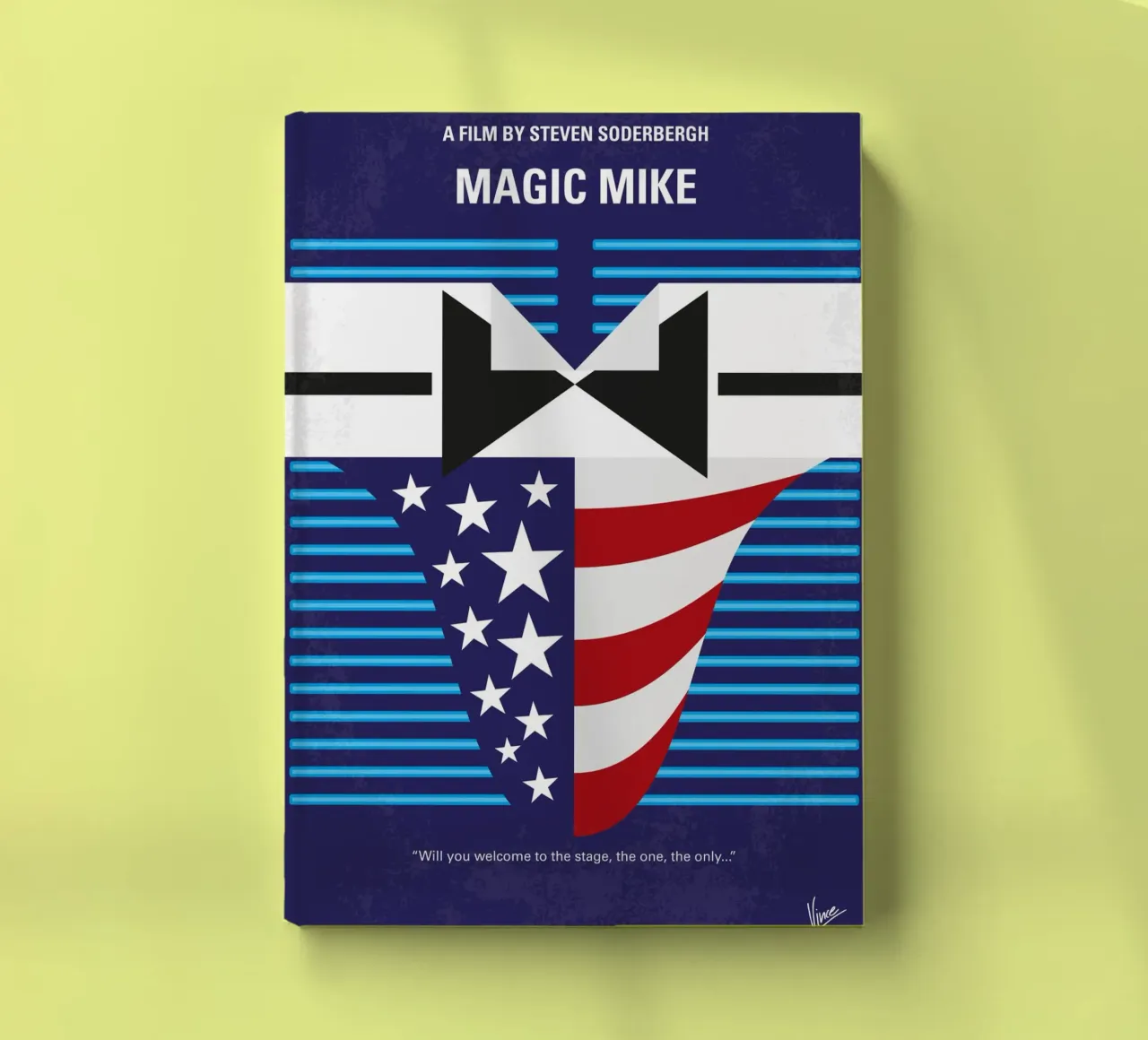 No1195 My Magic Mike minimal movie poster diario da Chungkong