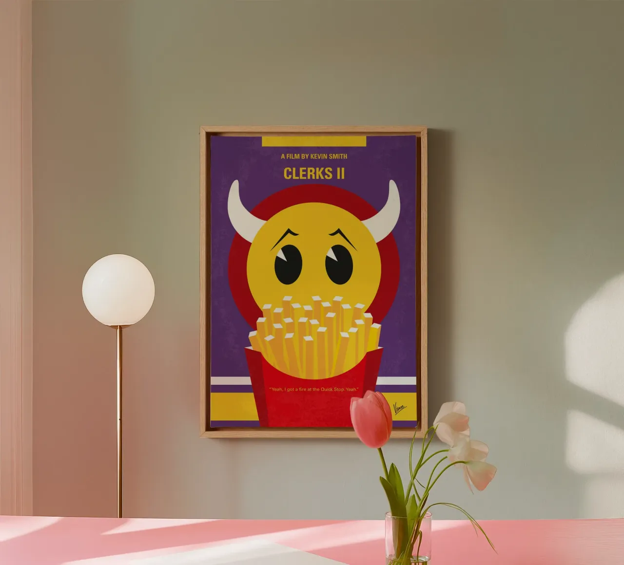 No1201 My Clerks 2 minimal movie poster tela con Cornice a cassetta da Chungkong