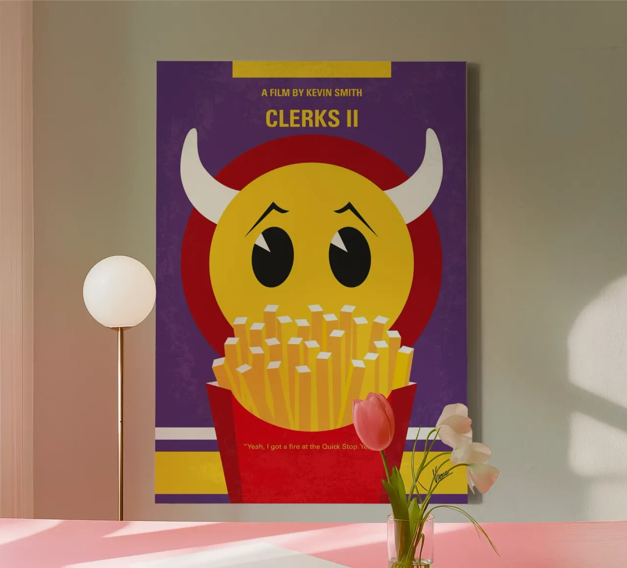 No1201 My Clerks 2 minimal movie poster tela con Cornice a cassetta da Chungkong