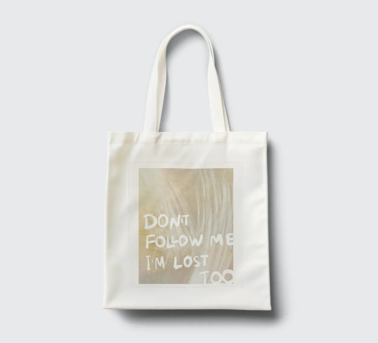 Don`t Follow Me borsa in juta da treechild