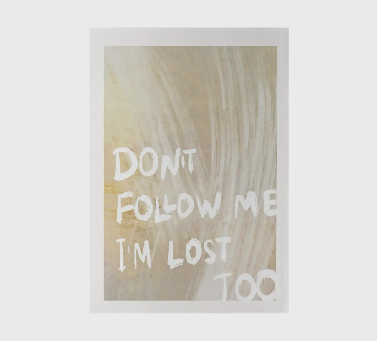 Don`t Follow Me notebook by treechild