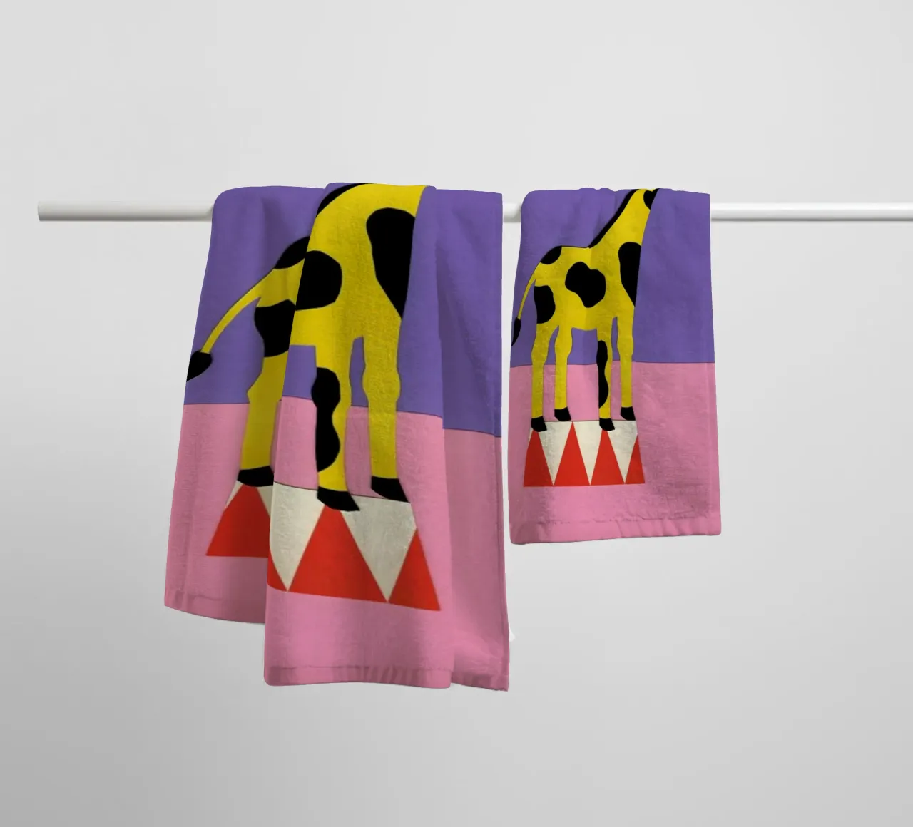 Giraffe Aloopi badhanddoek van Rosi Feist