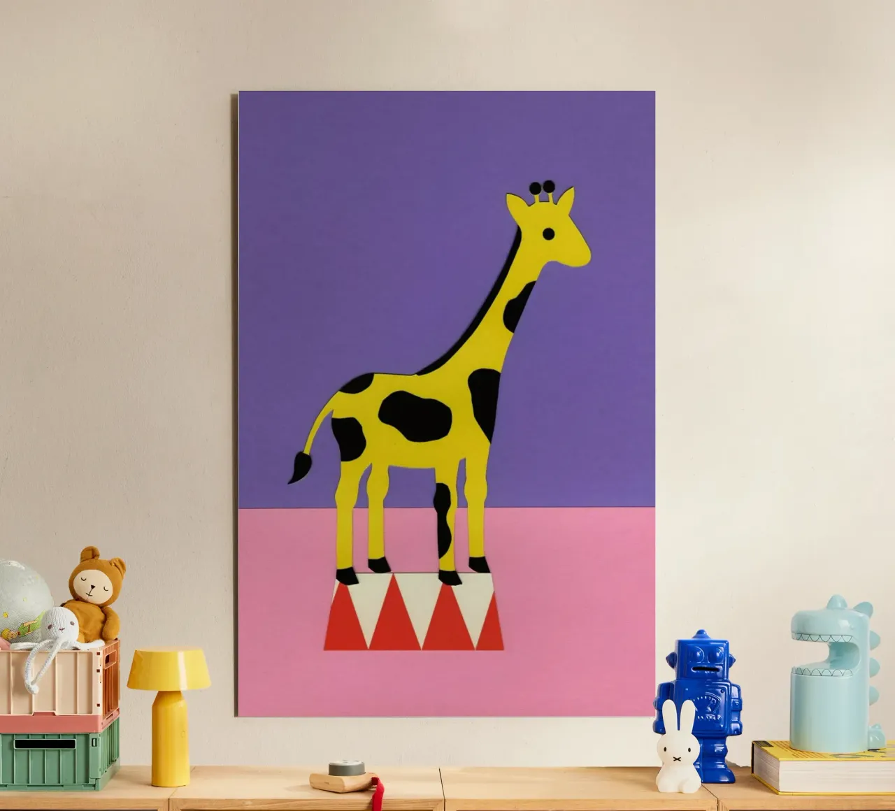 Giraffe Aloopi forex plate by Rosi Feist