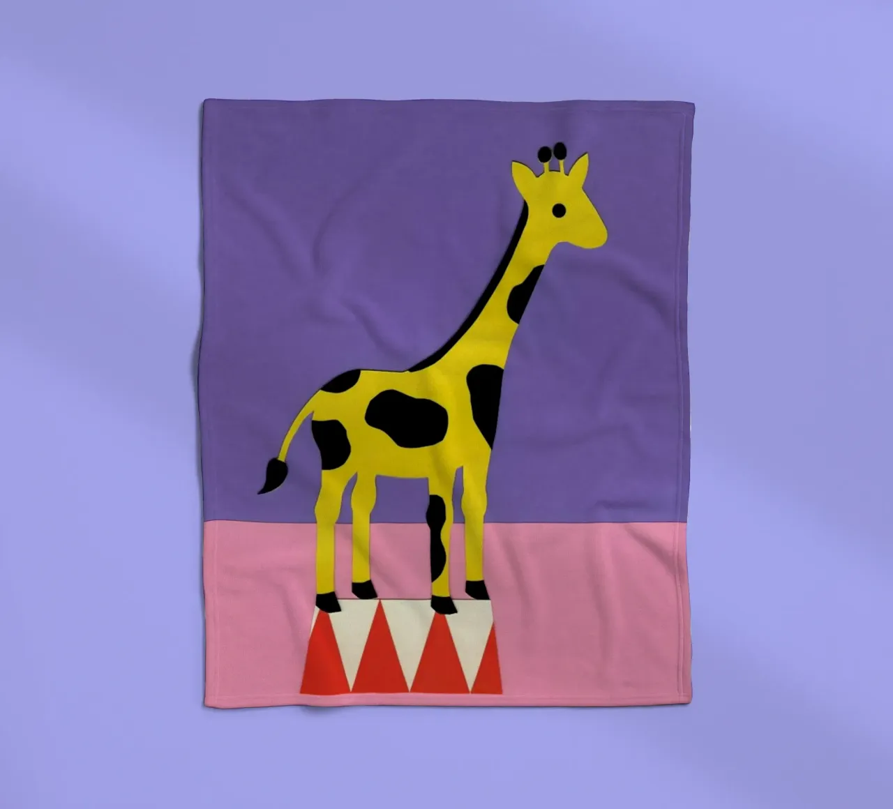 Giraffe Aloopi fleecedeken van Rosi Feist
