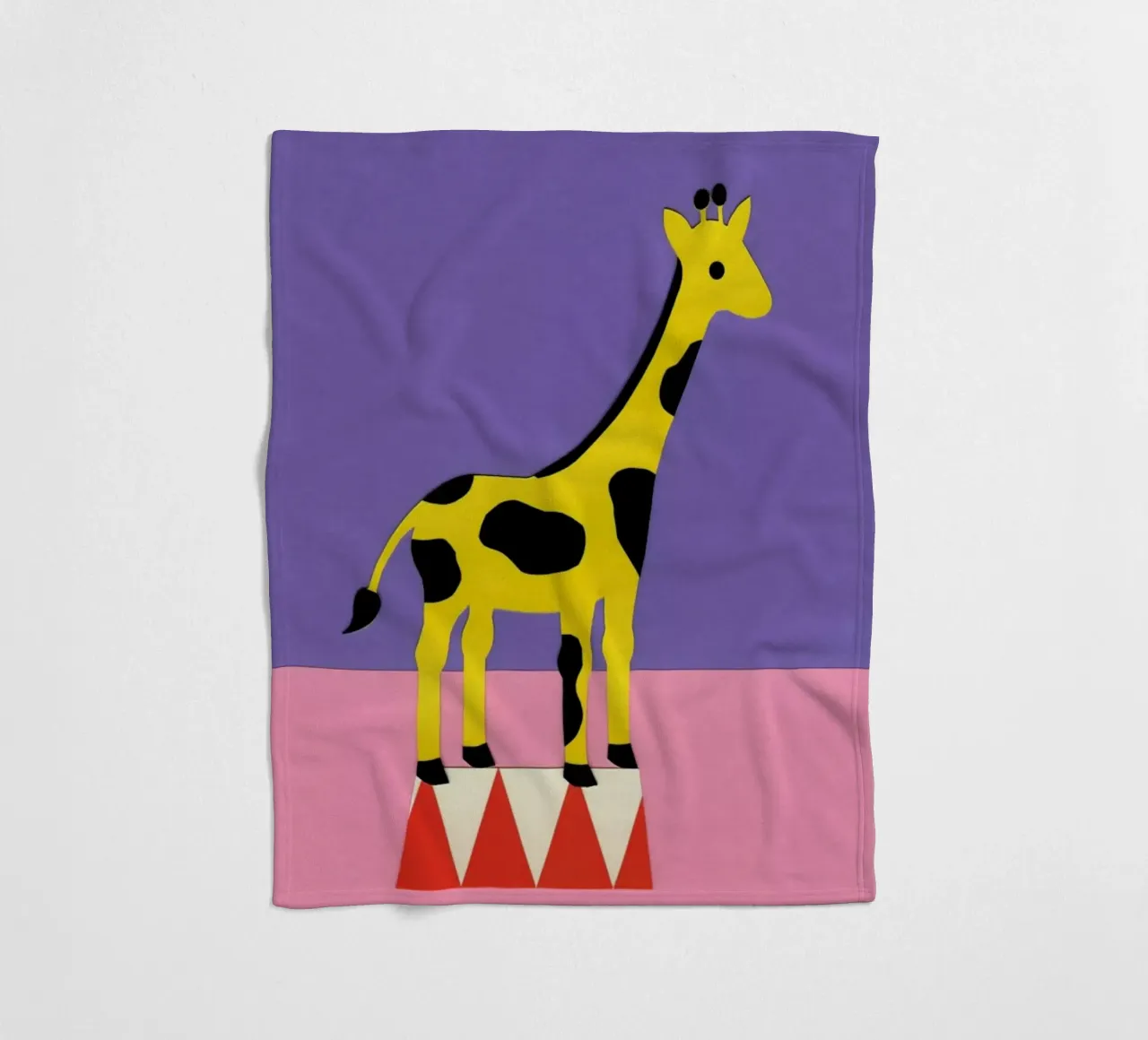 Giraffe Aloopi fleecedeken van Rosi Feist