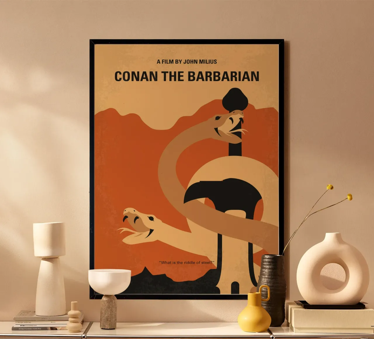 No1203 My Conan the Barbarian minimal movie poster poster da Chungkong