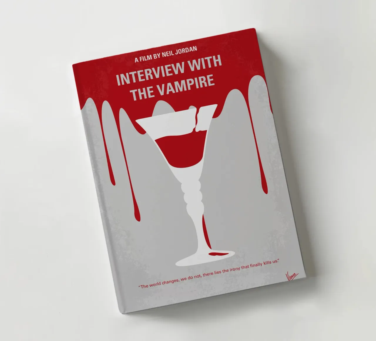 No1208 My Interview with the Vampire minimal movie poster diario da Chungkong