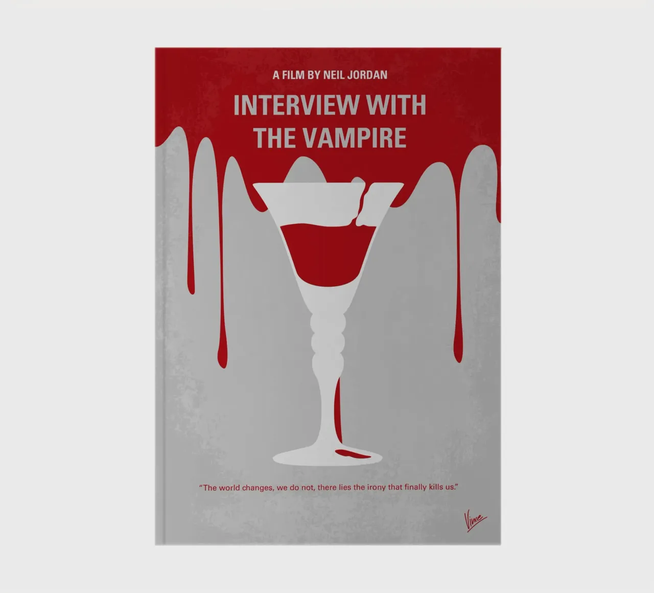 No1208 My Interview with the Vampire minimal movie poster diario da Chungkong
