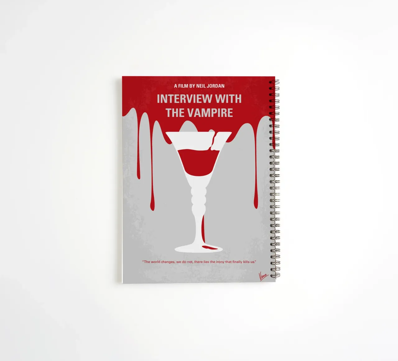 No1208 My Interview with the Vampire minimal movie poster diario ad anelli da Chungkong
